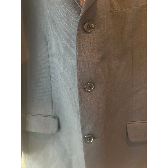 Bob & Taylor Mens Navy Blazer Jacket 42R 85% Wool Classic Fit Single Breasted 3- - Picture 2 of 9